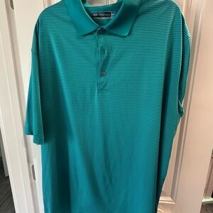 Under Armour Teal Striped Polo Shirt